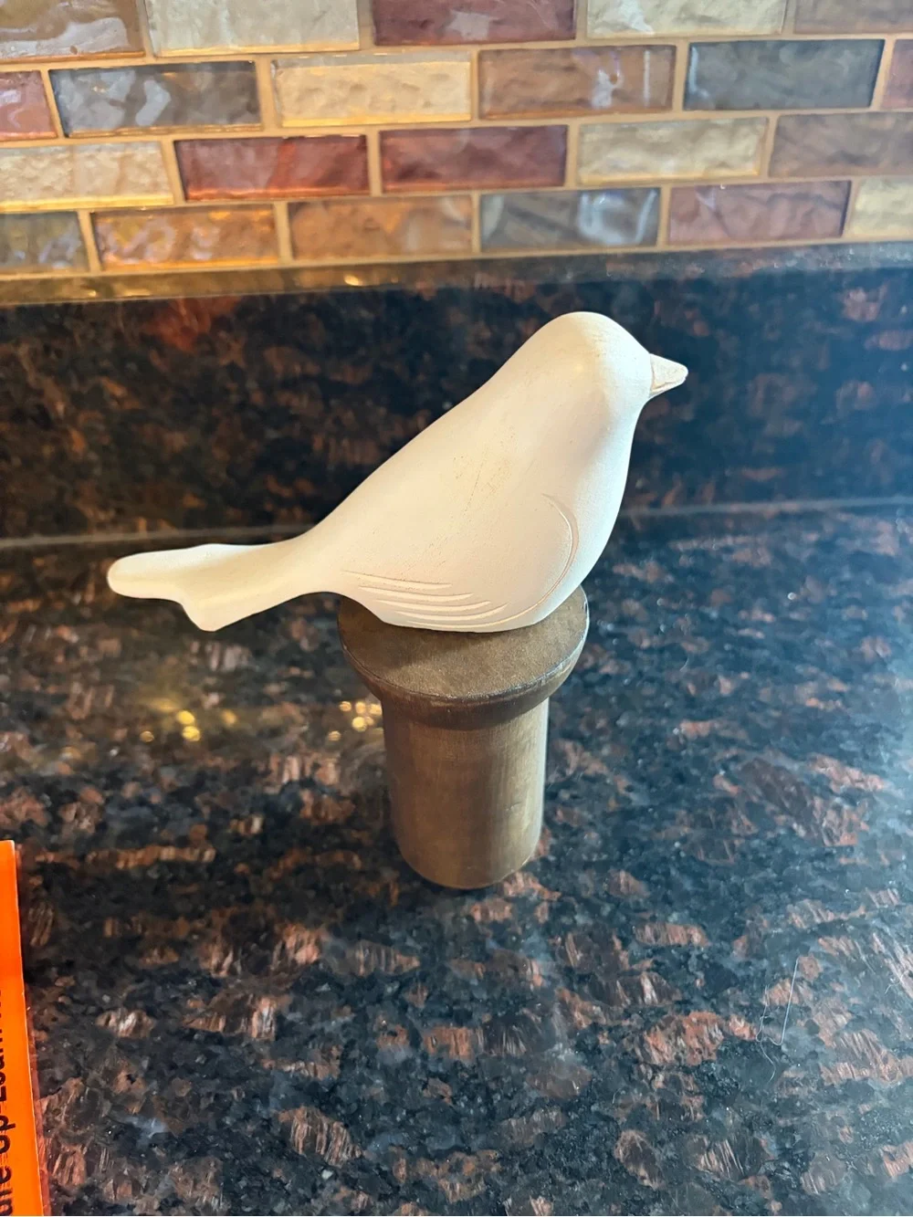 White Decorative Bird Figurine for Themed Decor